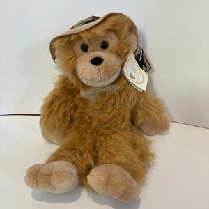Vintage Russ Caress Soft Pets Monkey Plush Stuffed Animal 14" Zoo-Zoo With Tags